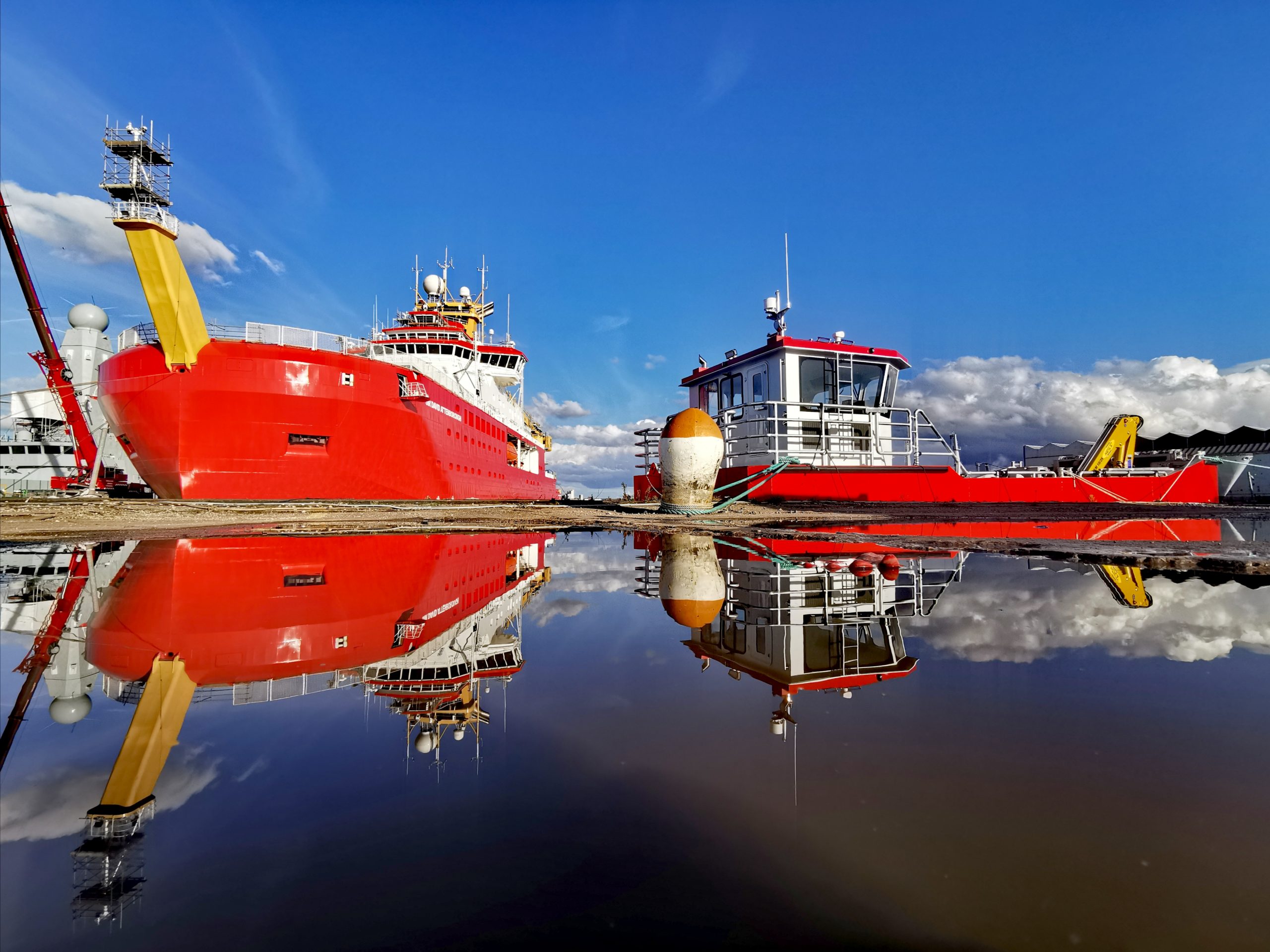 RRS Sir David Attenborough and her cargo tender Terror