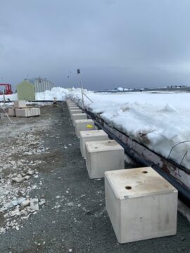 A pile of snow