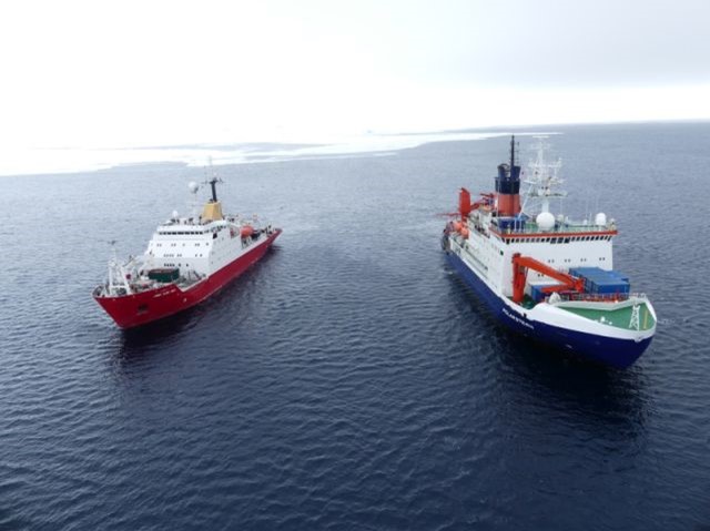 Polarstern and the RRS James Clark Ross