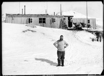 A man that is standing in the snow