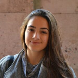 A woman smiling for the camera