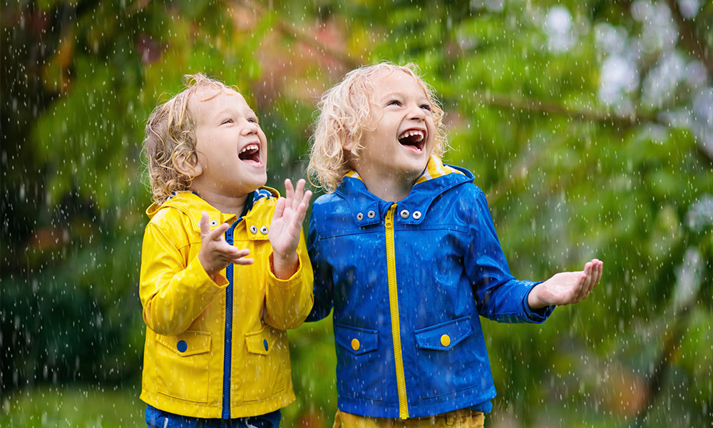 rain outside kids