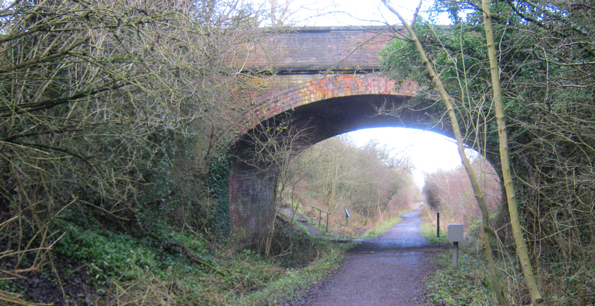 Bridge over Castle Eden Walkway - via Geograph © Peter Robinson