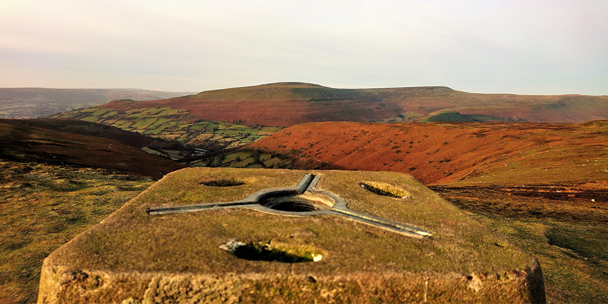 trig point on the beacons way