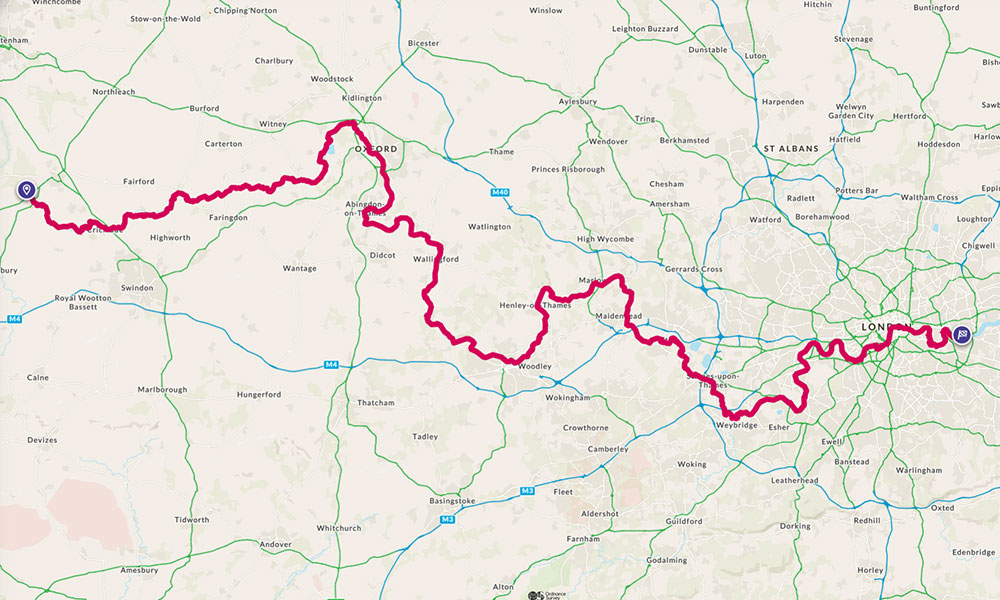 Thames Path Map