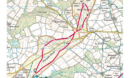 Mynydd Illtyd Common walk