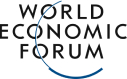 Logo of the World Economic Forum featuring the name in uppercase letters and a stylized partial blue circle intersecting the text.