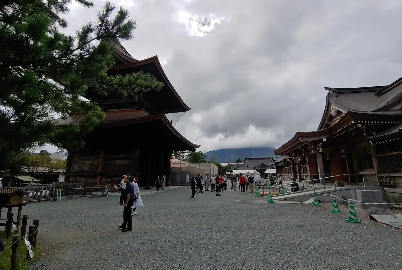 The shrine at Mount Aso. BGS © UKRI.