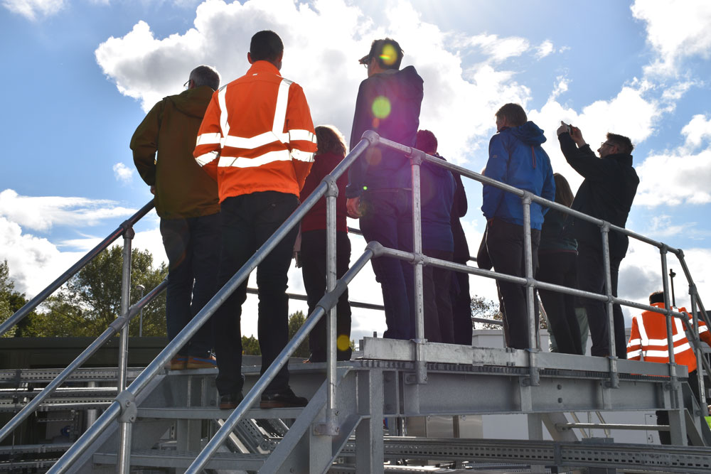 Attendees at the UKGEOS Cheshire opening. BGS © UKRI
