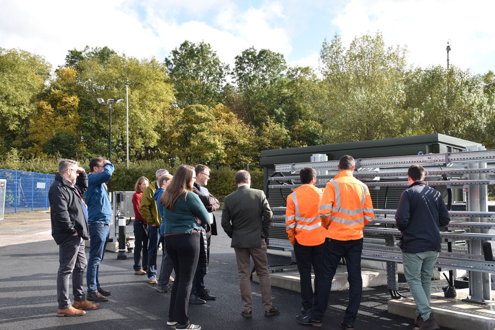 Attendees at the UKGEOS Cheshire opening. BGS © UKRI