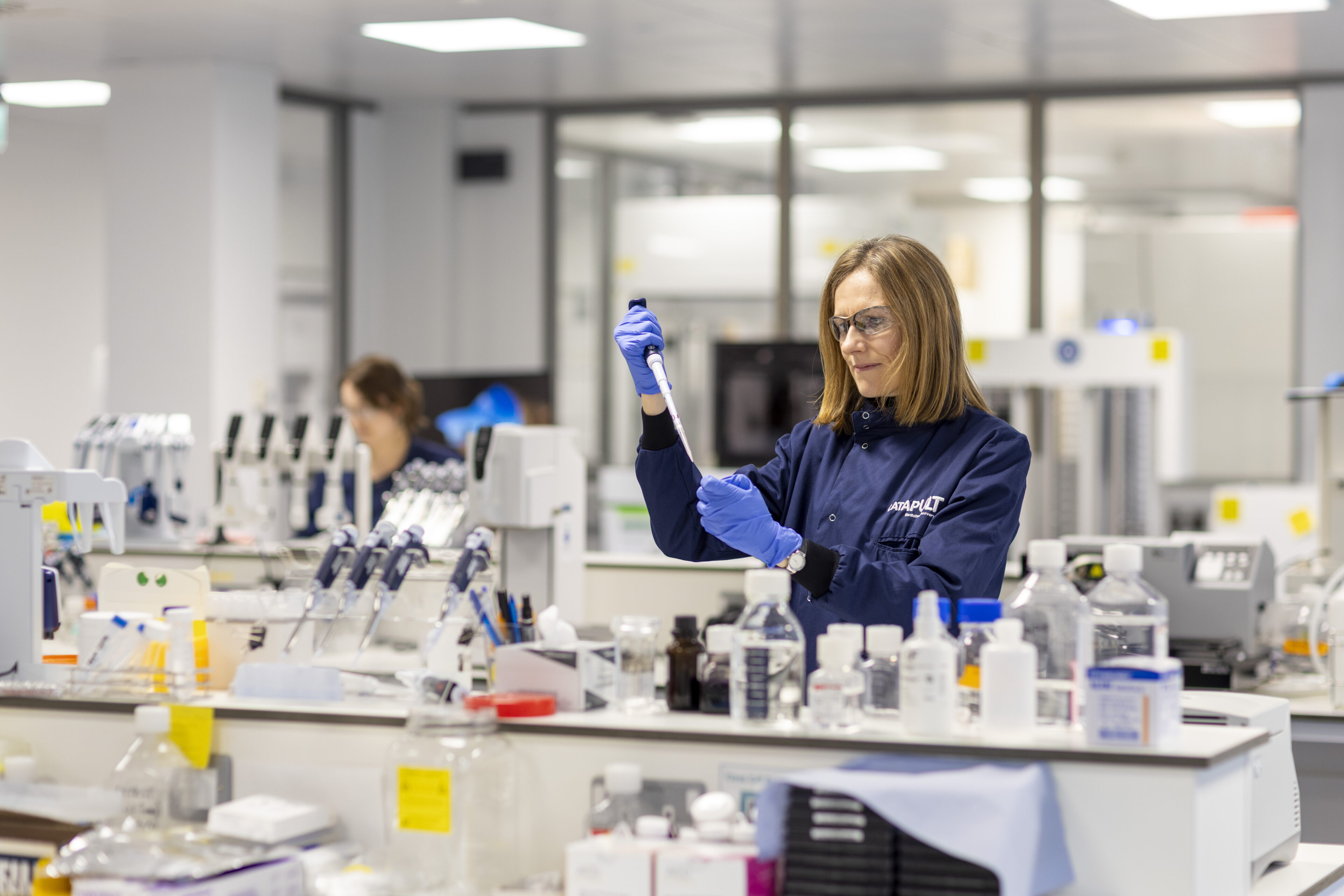 woman in lab