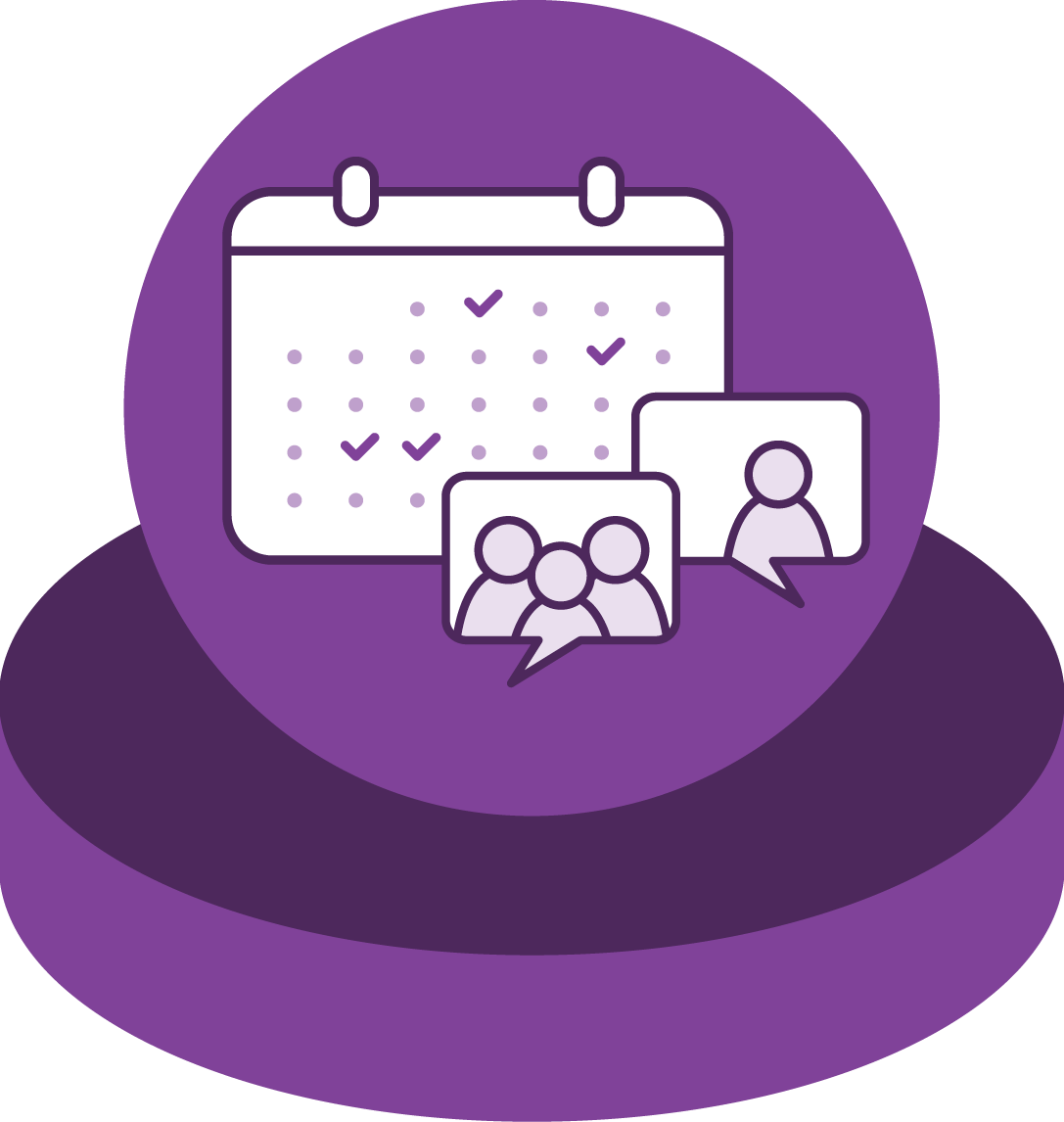 An icon showing a calendar