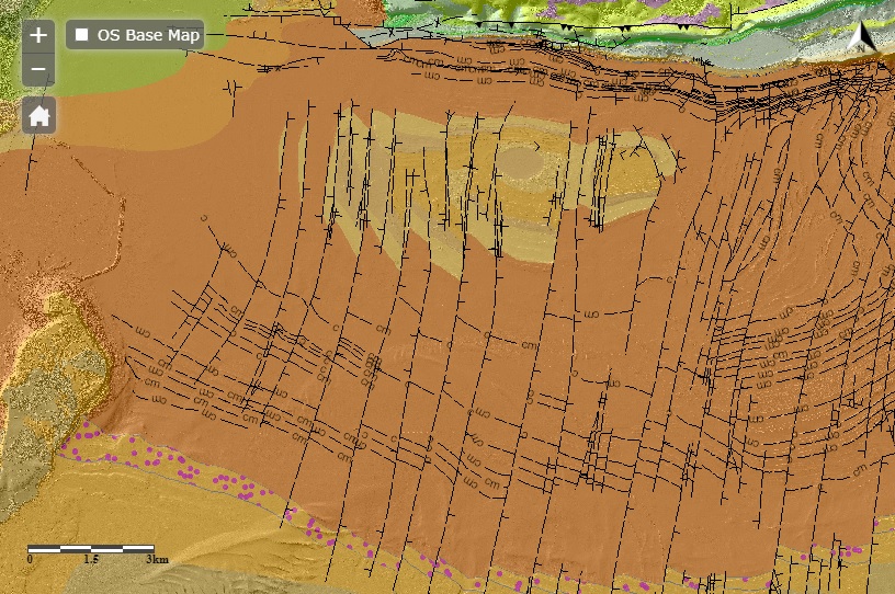 A map showing the geology of on and offshore Dorset