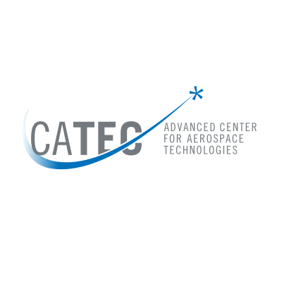 CATEC logo with a blue curved line and star, labeled 