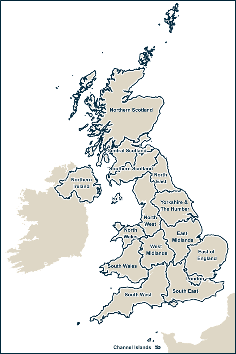 BritPits regions. BGS © UKRI – Contains OS data © Crown copyright 2025.