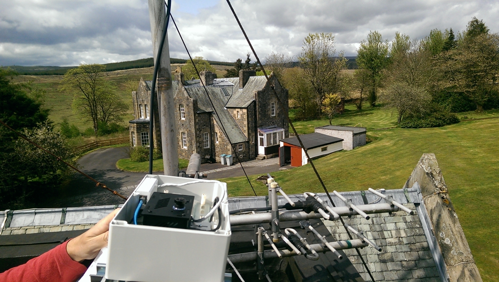Testing in Eskdalemuir with the final lens mounted.
