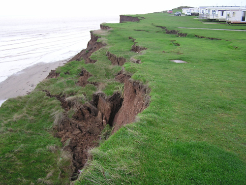 Example of en-echelon slumping.