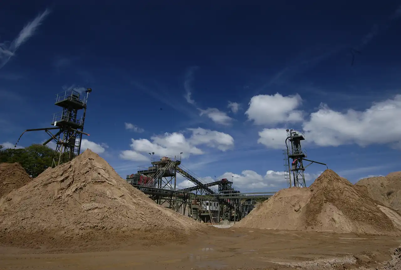 Scrooby Top sand and gravel quarry, Doncaster. © Clive Mitchell BGS / UKRI