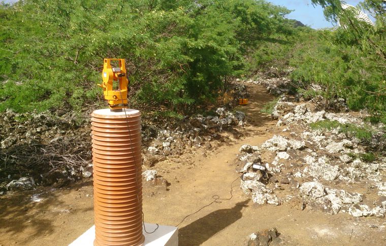 Photo of Ascension Island Observatory absolute observation pillar