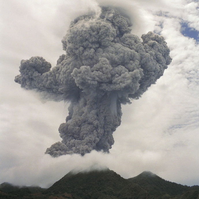 Vulcanian explosion, Montserrat