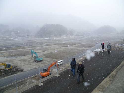 Onegawa Town, northern Honshu in the winter of 2012. The town here was almost completely destroyed by the tsunami.