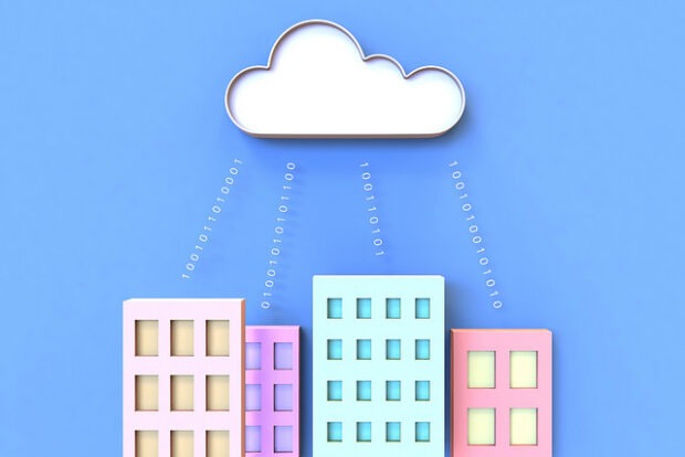 Cloud computing illustration