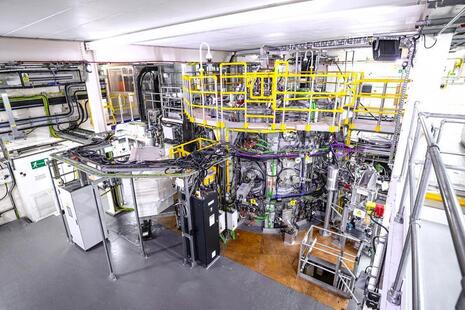 The MAST Upgrade fusion energy machine at UKAEA.