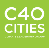 Green square logo with