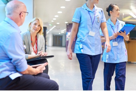 Hospital staff meeting