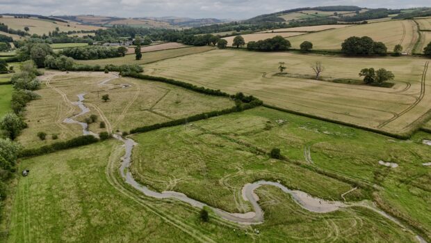 Walcott wiggle after works completed. Credit: Severn Rivers Trust