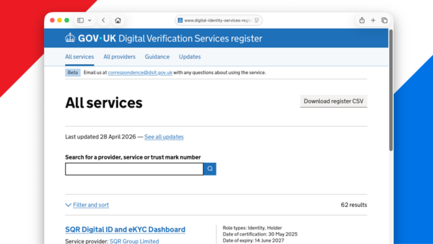 The digital verification services register