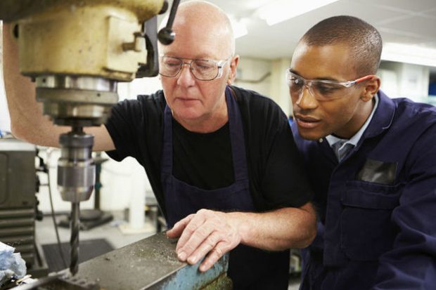 An engineering apprentice