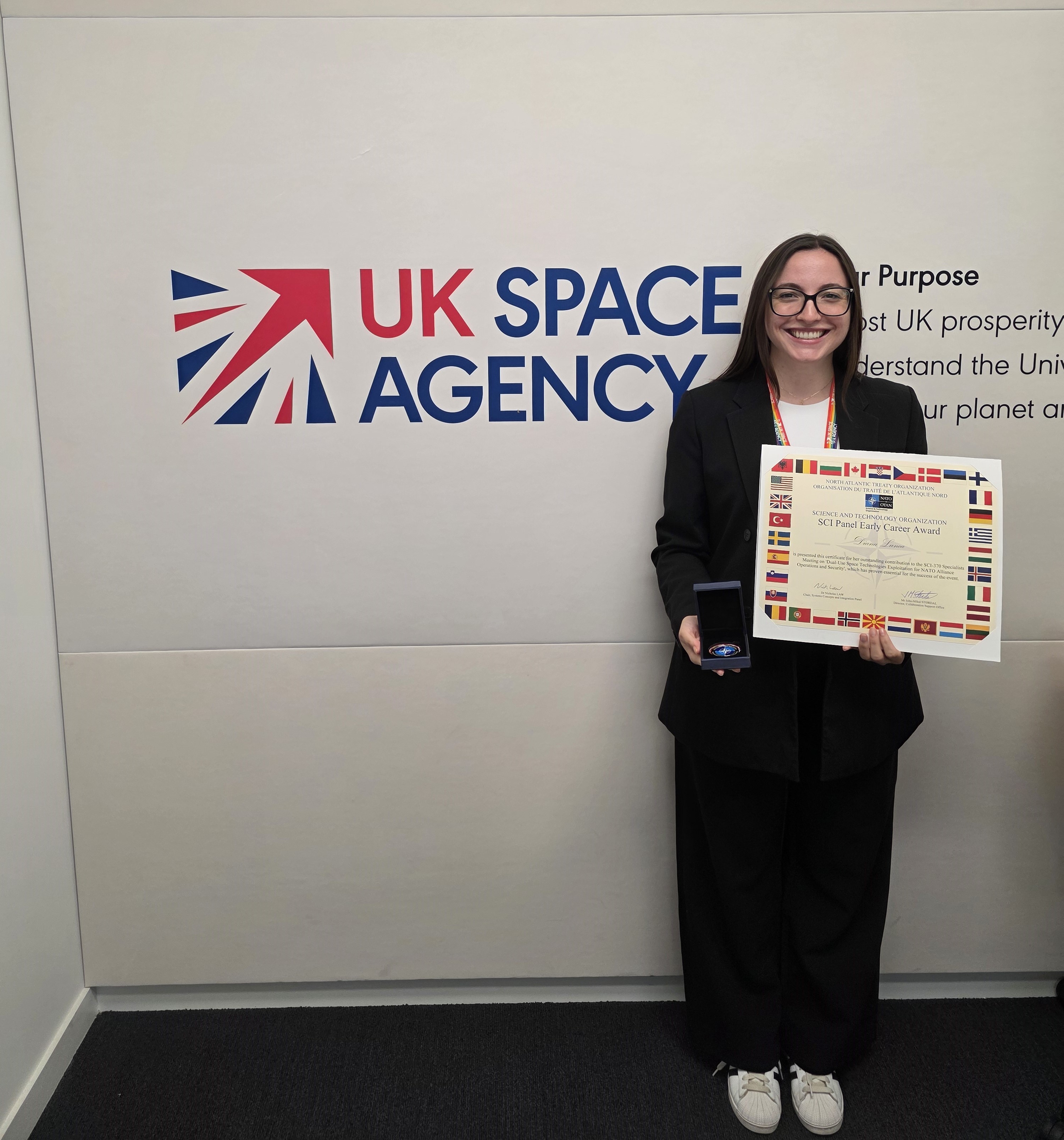 UK Space Agency’s Senior Programme Lead for National Security, Diana Luncă.
