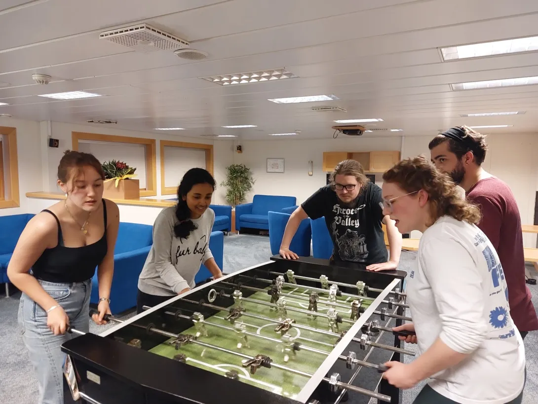 Table Football on RRS James Cook (2025)