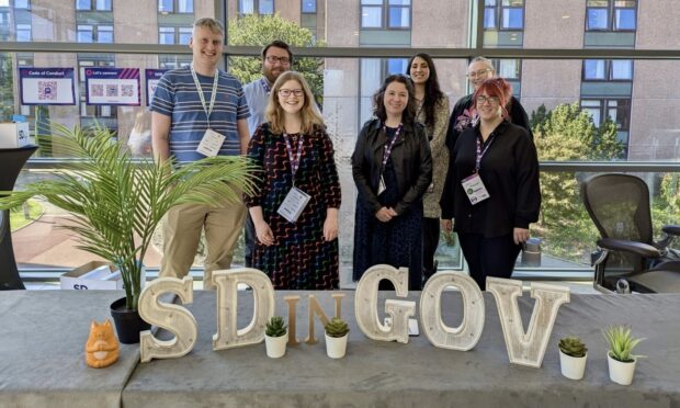 a group photo of conference participants