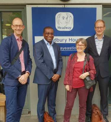 Phil Jones (Member of the Social Security Advisory Committee) with three Committee colleagues, Seyi Obakin, Liz Sayce and Carl Emmerson.