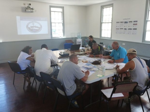 St Helena photo of operators doing their training