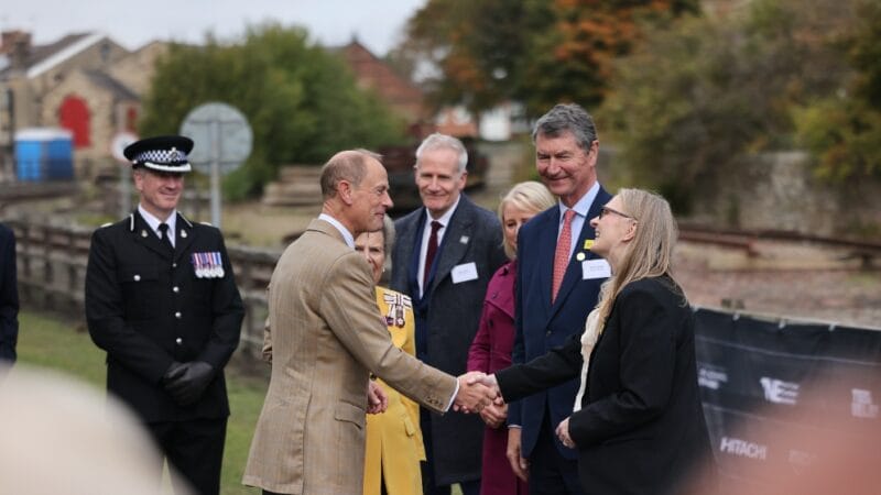 HRH Duke of Edinburgh with staff
