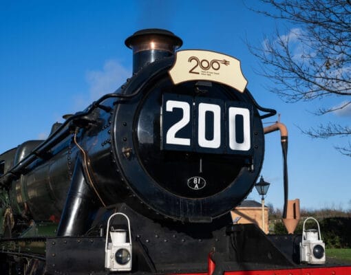Locomotive with 200 on the front