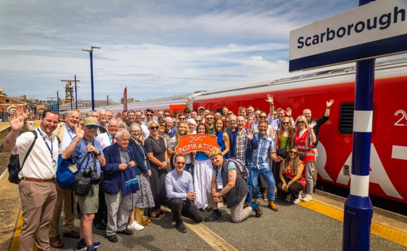 Group of children with Inspiration train, Scarborough June 2026