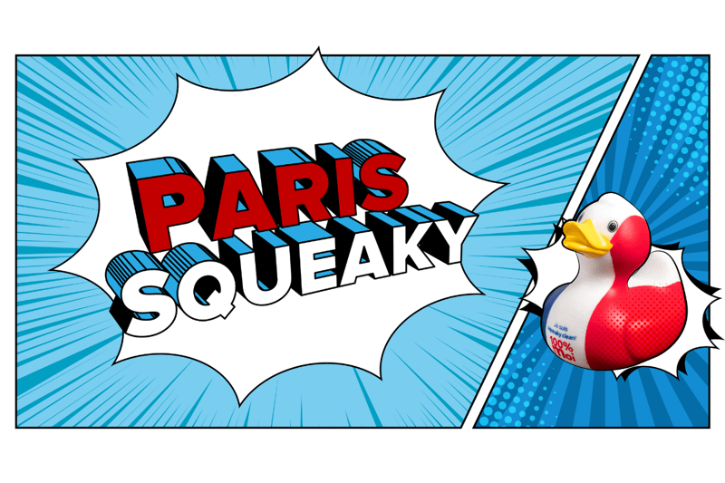 Image of the Paris 2024 version of Squeaky mascot 