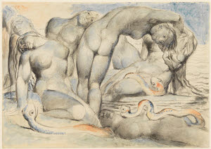 N03364 &copy; Tate Images | <i>from</i> Illustrations to Dante's 'Divine Comedy', The Punishment of the Thieves