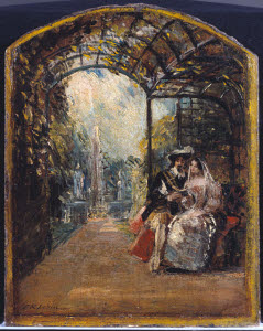N01792 &copy; Tate Images | Sketch for 'The Duke and Duchess Reading Don Quixote'