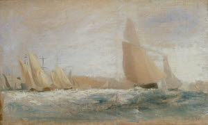 N01995 &copy; Tate Images | Sketch for 'East Cowes Castle, the Regatta Beating to Windward' No. 2