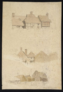 N04320 &copy; Tate Images | The Priory, Tonbridge: 3 small sketches