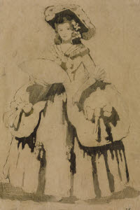 N04918 &copy; Tate Images | Sketch for Donna Clara in 'The Duenna'