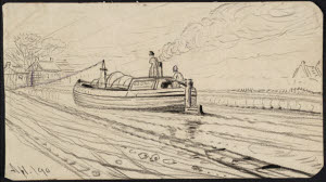 N02418 &copy; Tate Images | A Barge on the Bridgewater Canal