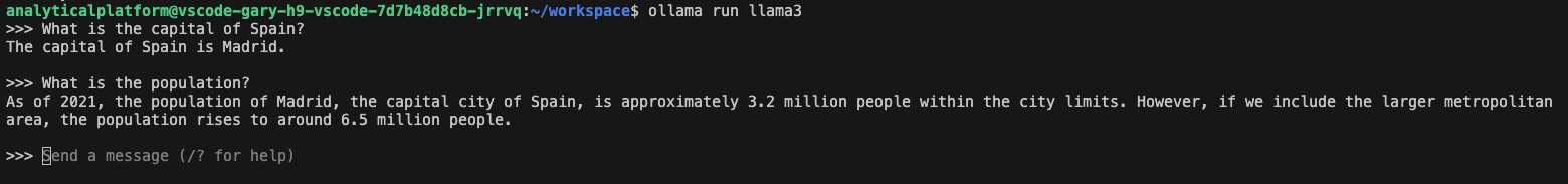 ollama query