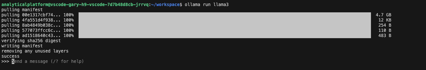 ollama run