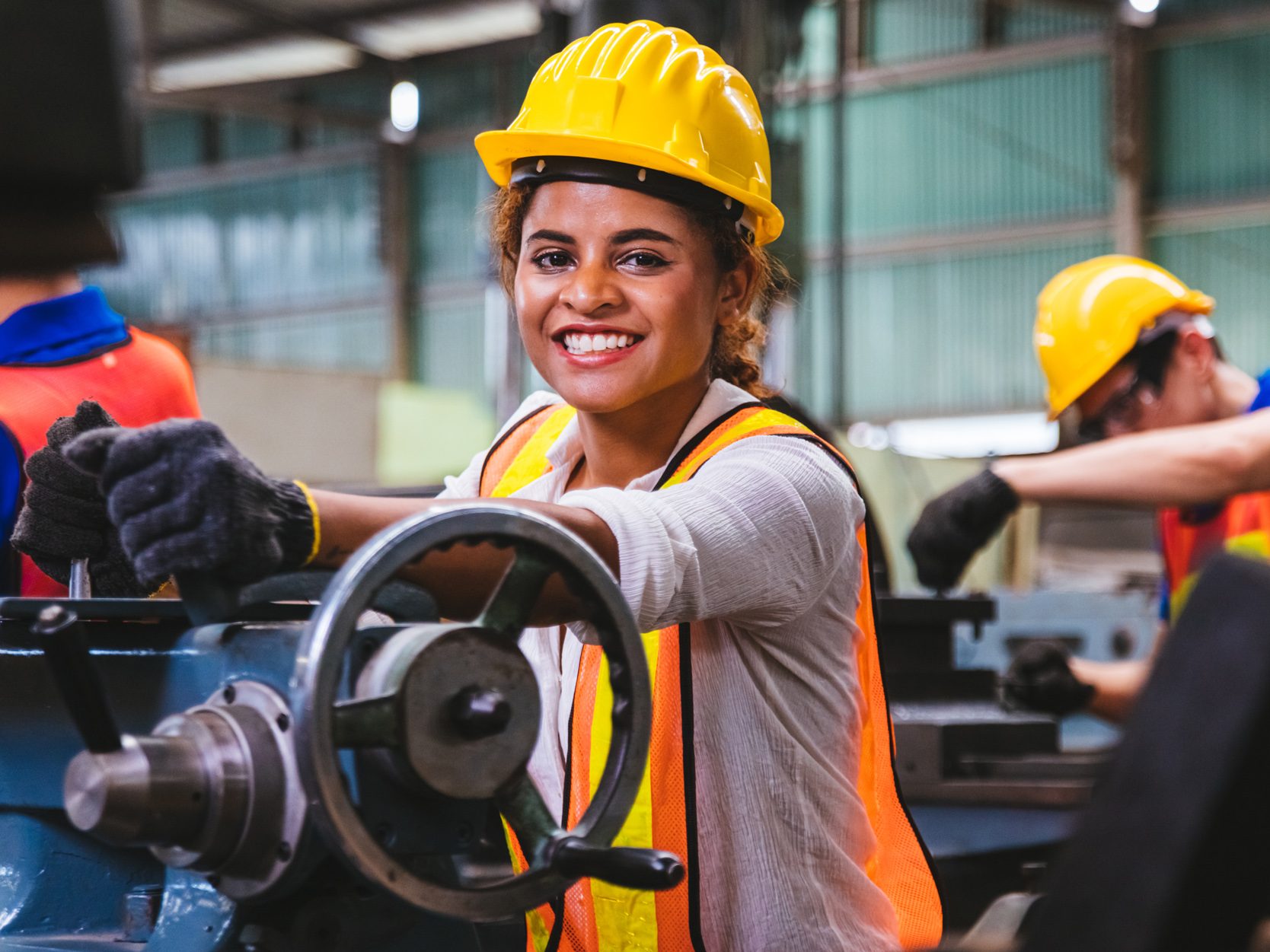 Woman engineer in workshop